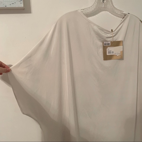 “Diamond” Blouse with black cut mesh bottom - Picture 13 of 13